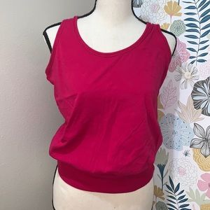 XXI fushcia tank with waist band.  Excellent condition